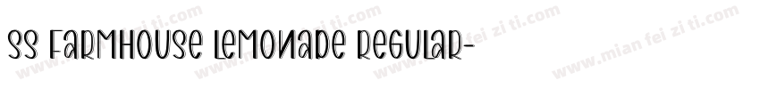 SS Farmhouse Lemonade Regular字体转换